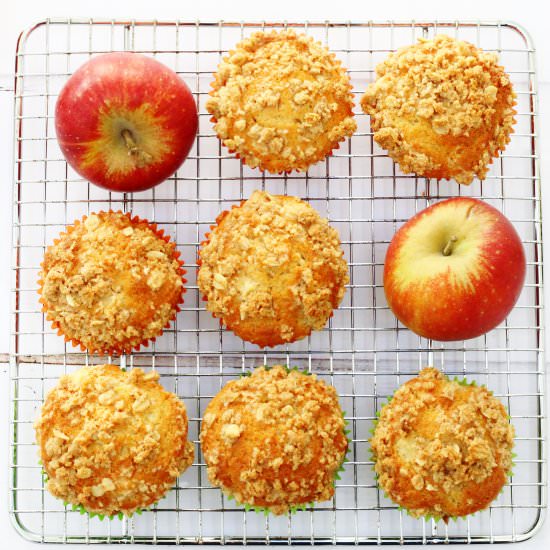Apple Crumble Muffins - Recipe photo by Searchingforspice