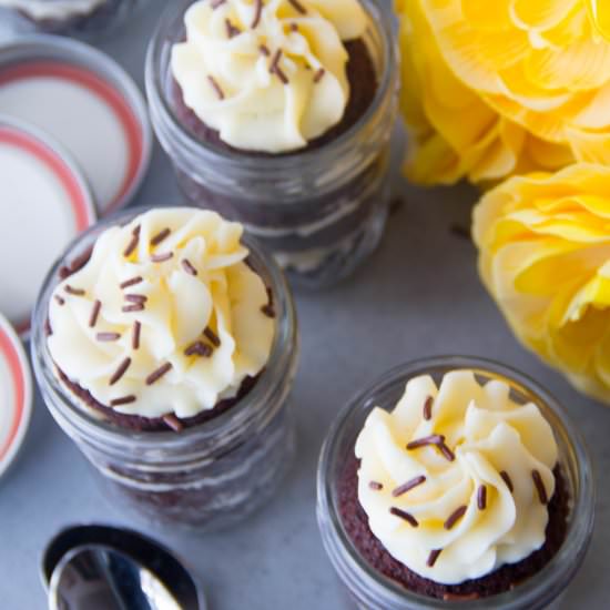 Chocolate Cake In A Jar - Recipe photo by saygraceblog
