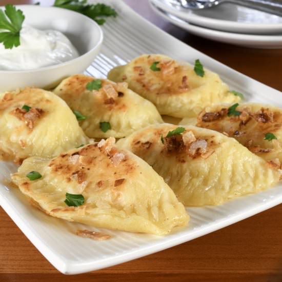 Pierogi - Recipe photo by For the Love of Cooking