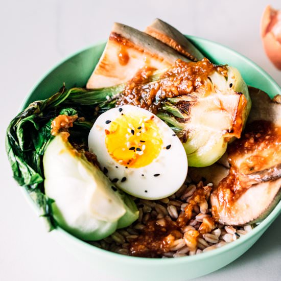 Sautéed bok choy with garlic sauce - Recipe photo by whiteblankspace