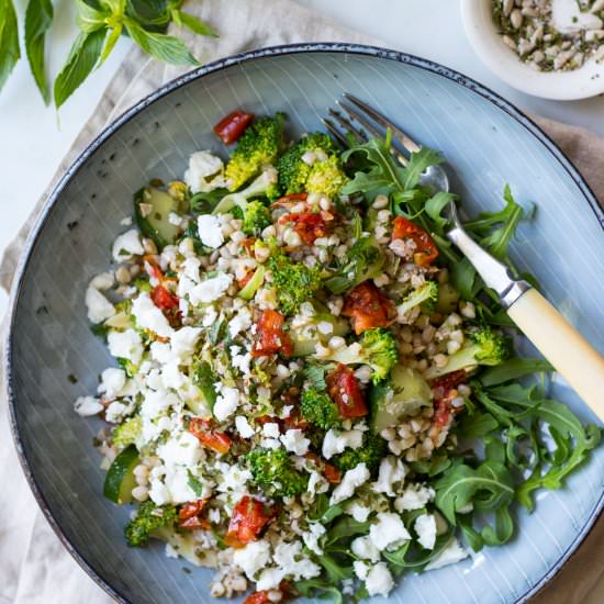 Broccoli Buckwheat Salad - Recipe photo by Nourish Everyday