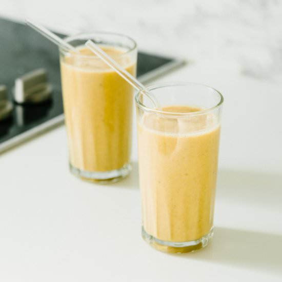 Golden Milk Turmeric Smoothie - Recipe photo by Healthfully Ever After