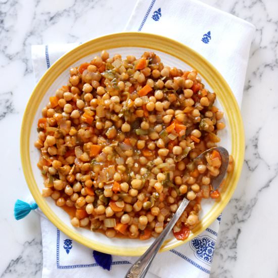 Vegan Chickpea and Swiss Chard Stew - Recipe photo by silviamagda