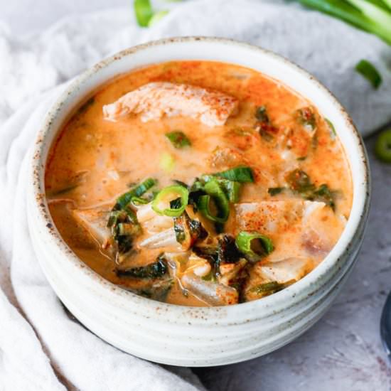 Whole30 Chicken Coconut Curry Soup - Recipe photo by getwellwithem
