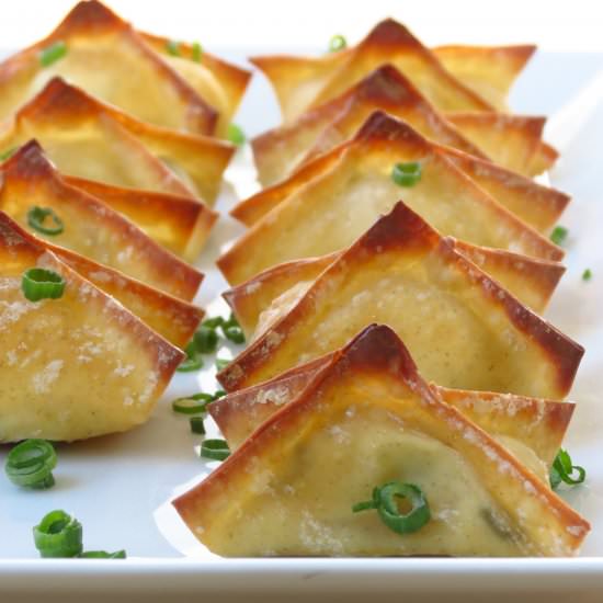 Baked Cream Cheese Wontons - Recipe photo by Joyous Apron