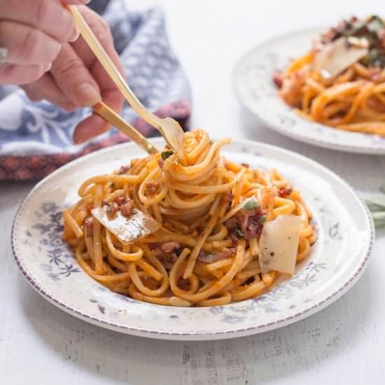 Linguini with Butternut Sauce - Recipe photo by Cook With Me Darling