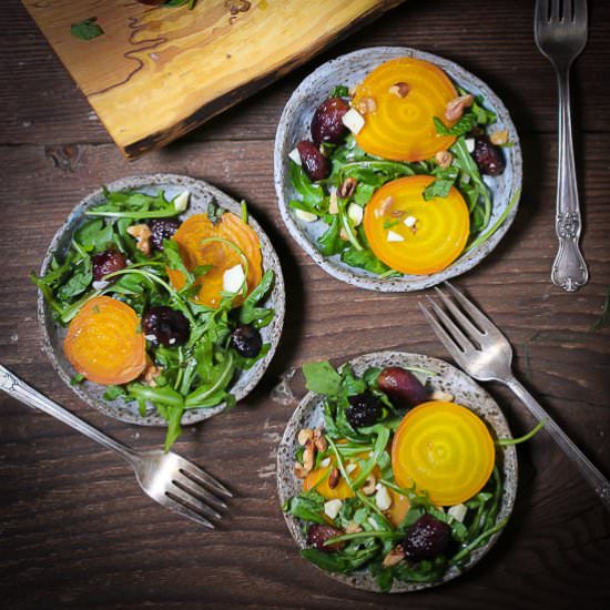 Roasted Golden Beets & Grape Salad - Recipe photo by whatshouldimakefor