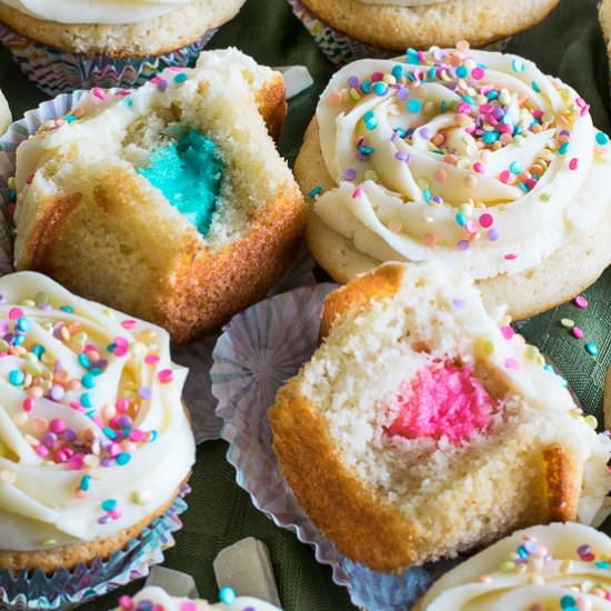 Gender Reveal Cupcakes - Recipe photo by loveinmyoven