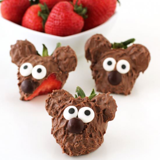Chocolate Covered Strawberry Bears - Recipe photo by Hungry Happenings