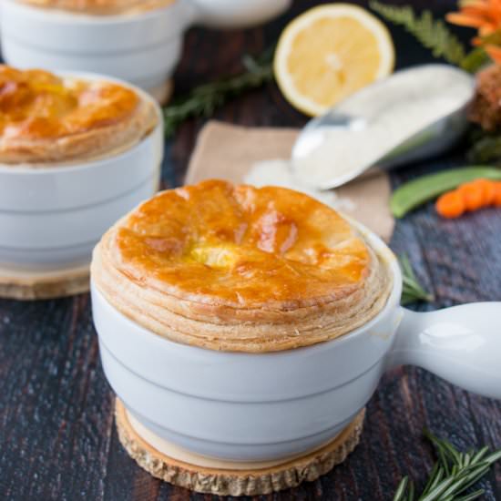 Creamy Lemon Chicken & Rice Pot Pie - Recipe photo by littlesweetbaker