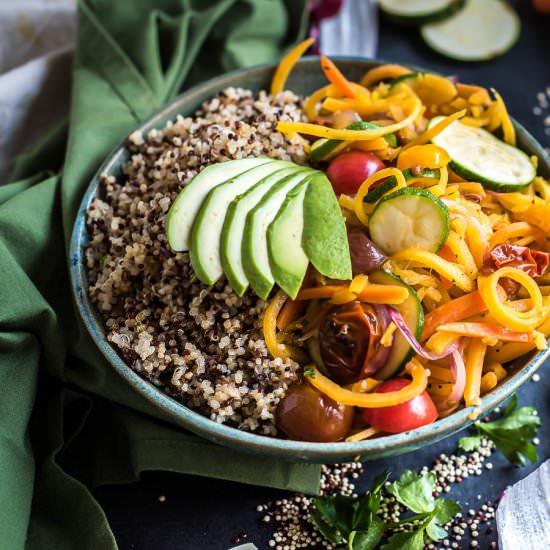 Easy Veggie Quinoa Bowl - Recipe photo by JenWoodhouse