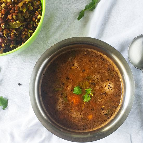 Kollu Rasam/Horse gram Soup - Recipe photo by Lathiya