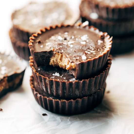 Almond Butter Cups - Recipe photo by pinchofyum