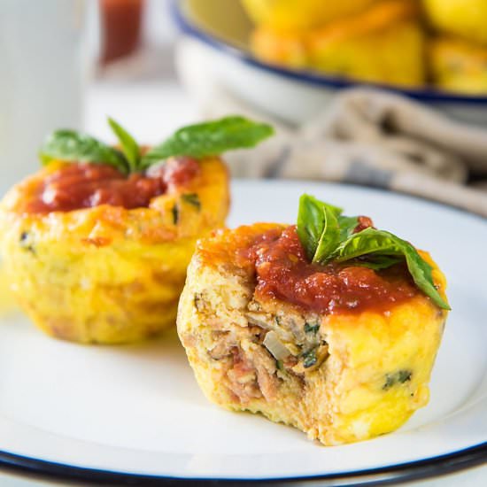 Pizza Breakfast Egg Muffins - Recipe photo by The Flavor Bender