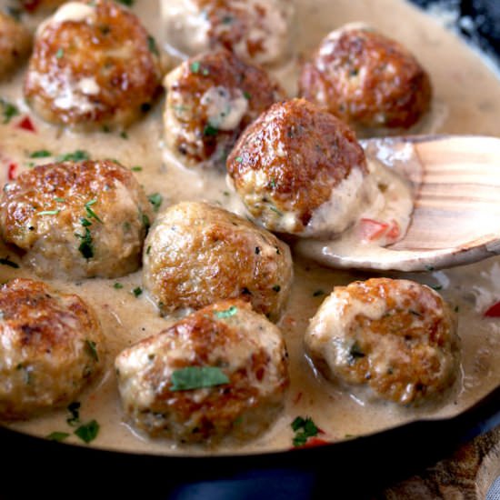 Cajun Chicken Meatballs - Recipe photo by Lemon blossoms
