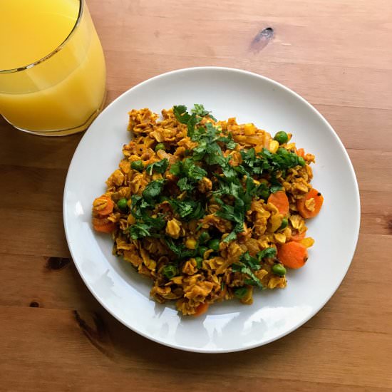Vegan Savoury Oats - Recipe photo by mghthakkar
