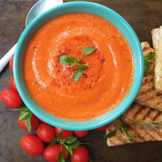 SPICED TOMATO SOUP - Recipe photo by Gardening Foodie