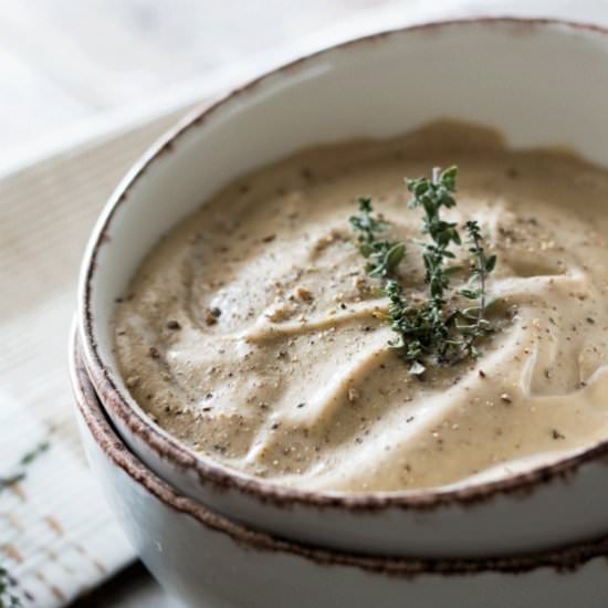 IRISH MUSHROOM AND POTATO SOUP - Recipe photo by Whole Food Bellies