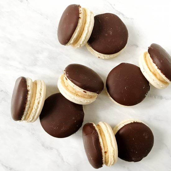 Choc. PB Cheesecake Macaron Filling - Recipe photo by michellesmacarons