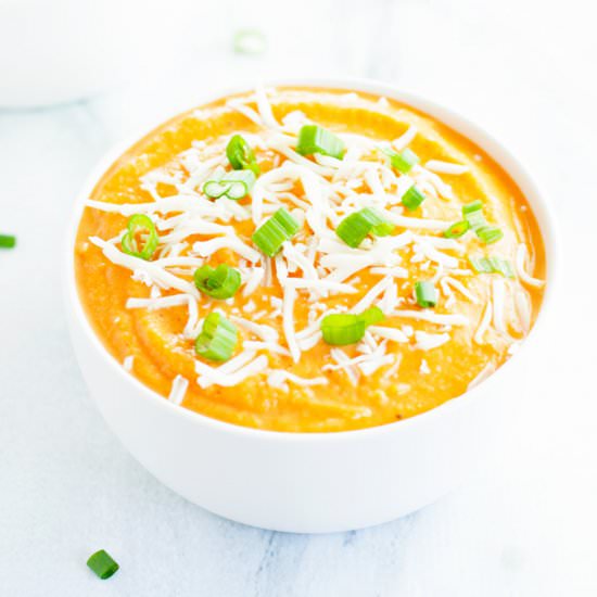 Cauliflower Sweet Potato Soup - Recipe photo by 2Teaspoons