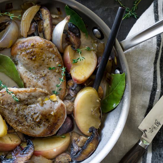 Pheasant Normandy - Recipe photo by Wild and Whole