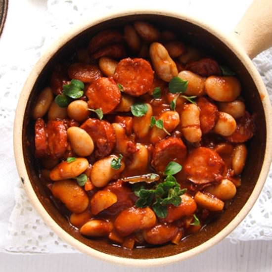 Easy White Bean and Cabanossi Stew - Recipe photo by adinutza