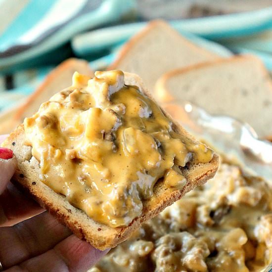 Patty Melt Dip - Recipe photo by Kudos Kitchen by Renee