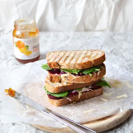 Pickled beet & marmalade Panini - Recipe photo by saltwaterdaughters