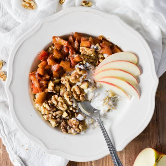 Apple Cinnamon Steel Cut Oats - Recipe photo by saltwaterdaughters