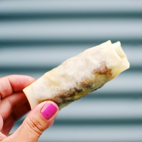 CHEESEBURGER SPRING ROLLS - Recipe photo by Patchworkcactus