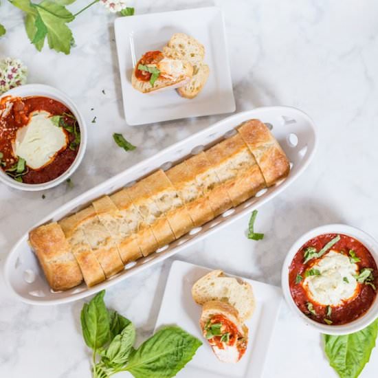 Simple Goat Cheese and Marinara - Recipe photo by the organic kitchen