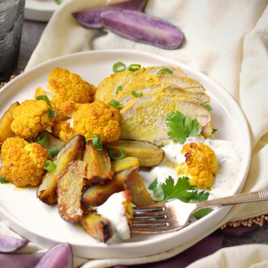 Curried Sheet Pand Pork Loin - Recipe photo by SimpleSeasonal