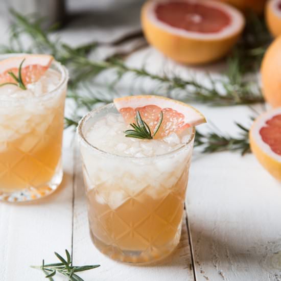 Rosemary Sweet & Salty Dog - Recipe photo by FakeFoodFree