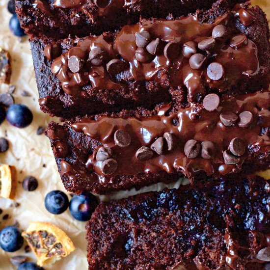 Chocolate Blueberry Banana Bread - Recipe photo by recipestonourish
