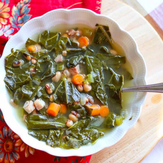 Instant Pot Black Eyed Pea & Greens - Recipe photo by aforkstale