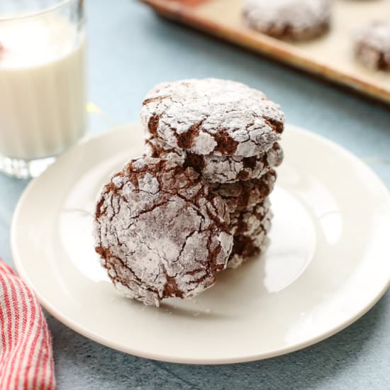 Gluten Free Chocolate Crinkles - Recipe photo by Seasonal Cravings