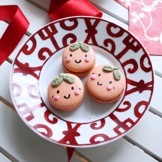 Chinese New Years Mandarin Macarons - Recipe photo by indulgewithmimi