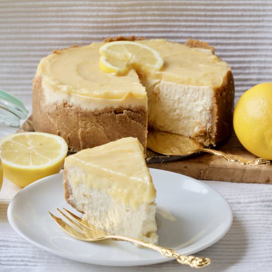 Baked Lemon Curd Cheesecake - Recipe photo by joskitchenlarder