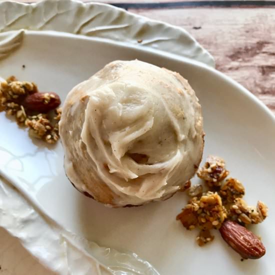 Spicy Chai Granola Muffins - Recipe photo by A Wholesome New World