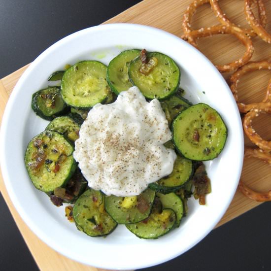 Zucchini with Cottage Cheese - Recipe photo by Cooking and Cooking