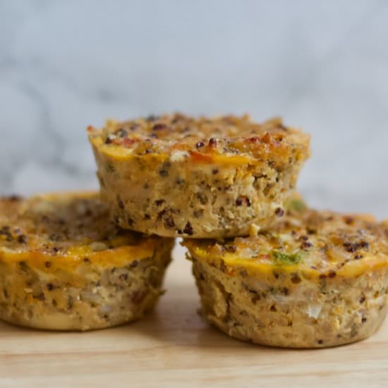 Savory Italian Quinoa Bites - Recipe photo by HealthyHelper