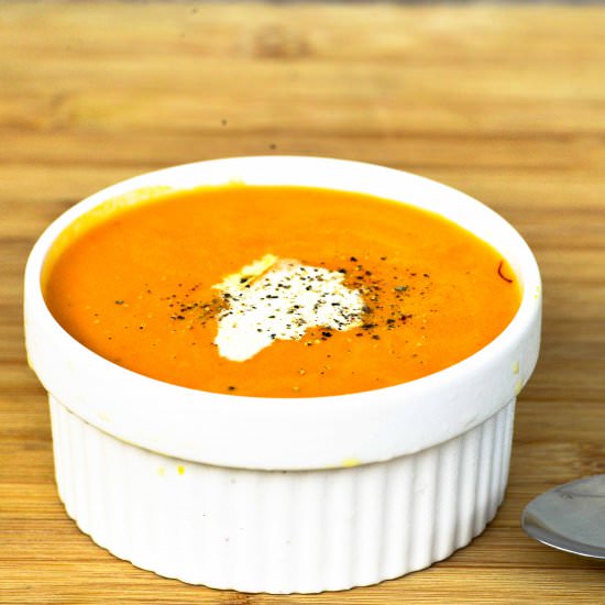Creamy Carrot Soup - Recipe photo by hadias lebanese cuisine