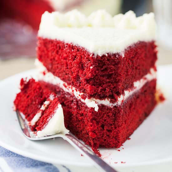 Red Velvet Cake w/ Ermine Frosting - Recipe photo by theunlikelybaker