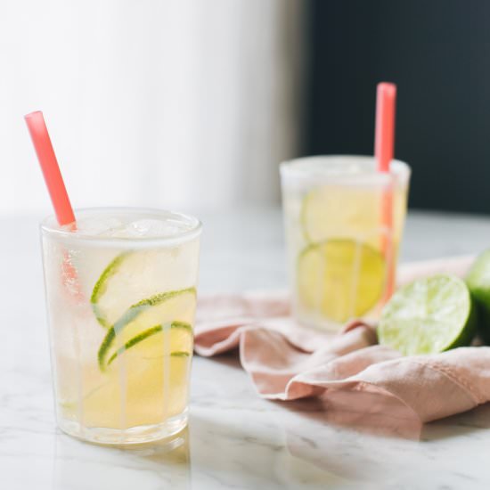 sparkling kombucha Cubana cocktail - Recipe photo by jojotastic