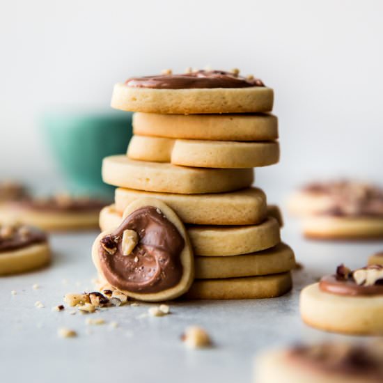Cream Cheese Cookies, Nutella Glaze - Recipe photo by sallysbakingaddiction