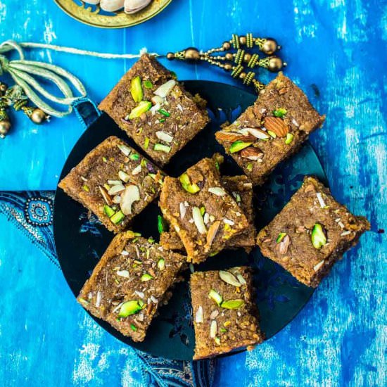Mohan Thal-2 Ways - Recipe photo by Anu@MyGingerGarlicKitchen