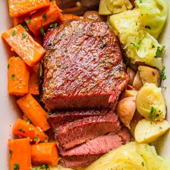 Instant Pot Corned Beef & Cabbage - Recipe photo by platingsandpairings