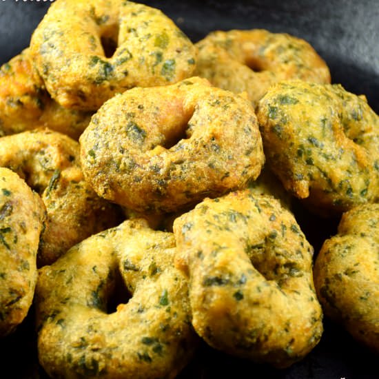 Spinach vada - Recipe photo by cookingwithpree