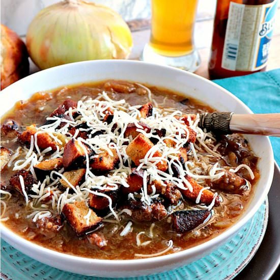 German Onion Soup - Recipe photo by Kudos Kitchen by Renee