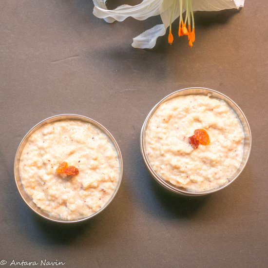 Slow Cooked Kheer – Rice Pudding - Recipe photo by dimpieekitchen